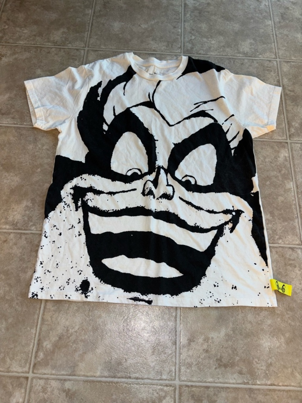 Disney White Tee with Black Villains Graphic